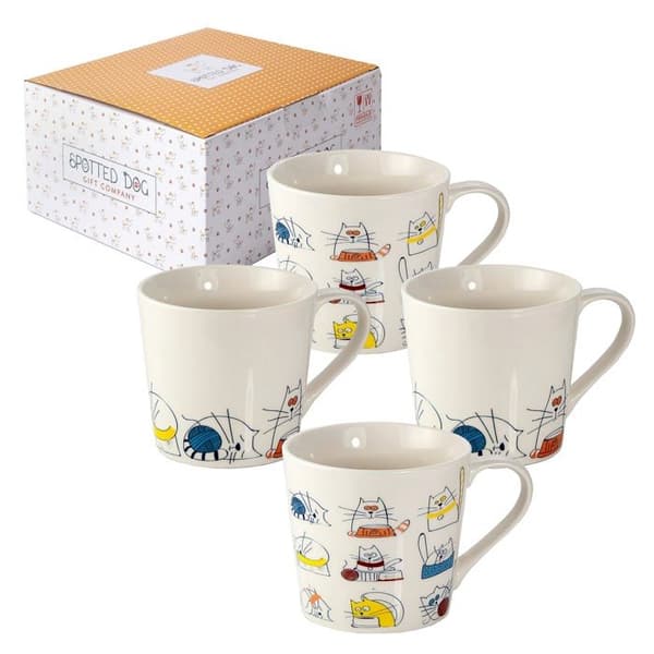 Mugg - kopp - mazagran Spotted dog presentföretag - CUP-184-CAT-MX4