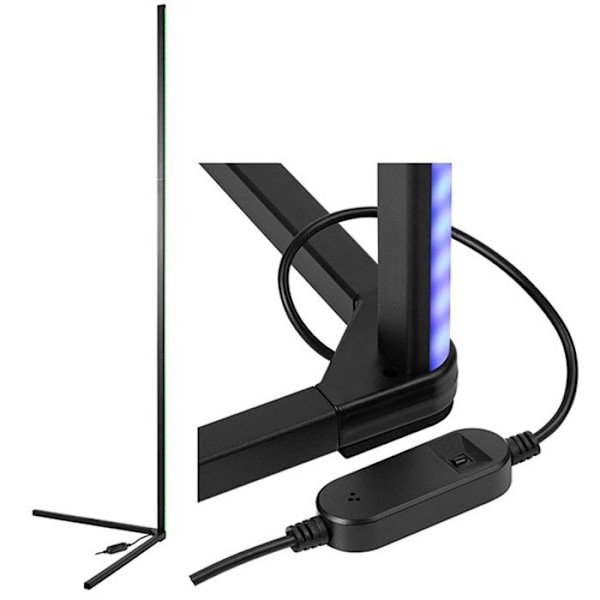 Dekorativ lampa - TRACER - Smart Corner - RGB - 12 ljuslägen - Fjärrkontroll RGB