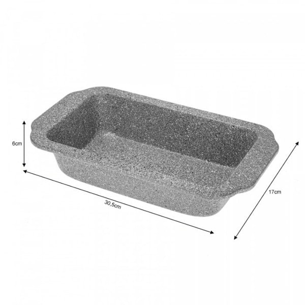 Bakform - KLAUSBERG - KB-7379 - Nonstick - Granit - 30,5 x 16,8 x 6 cm Grå