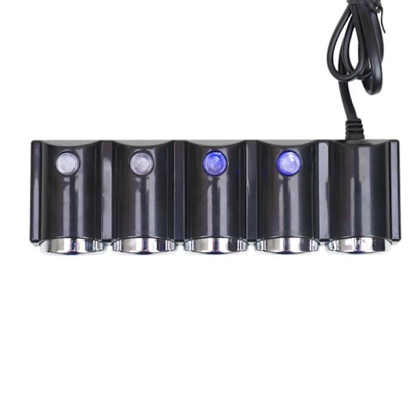 Cigarettändarutdelare - PNI - Tändare PNI 04 - 12V/24V - 4 utgångar - 2xUSB - LED Svart
