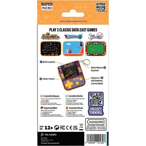 Super Micro Data East Hamburger Tid Nyckelring Gamer