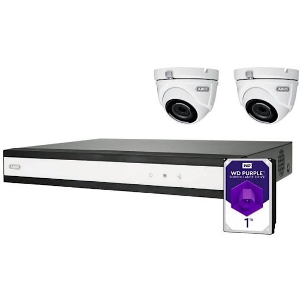 ABUS Performance Line TVVR33622D videoövervakningskit med 2 1080p kameror