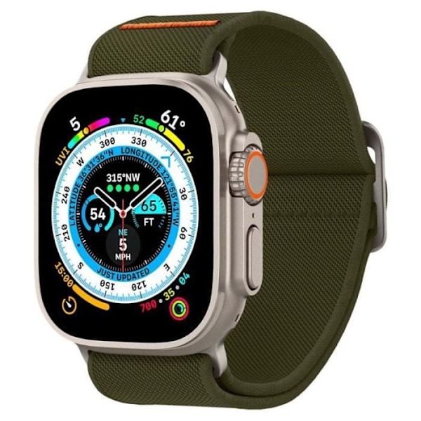 Spigen Fit Lite Ultra Strap för Apple Watch 42/44/45/49 mm (khaki) - 8809896743389