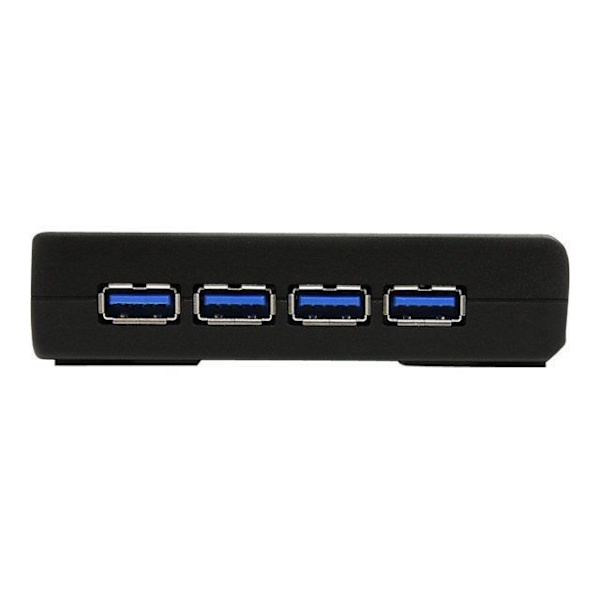4 Port USB 3.0 Hub - USB Hub - Svart - 4 Port USB 3.0 Hub - SuperSpeed USB Hub - Svart - ST4300USB3EU