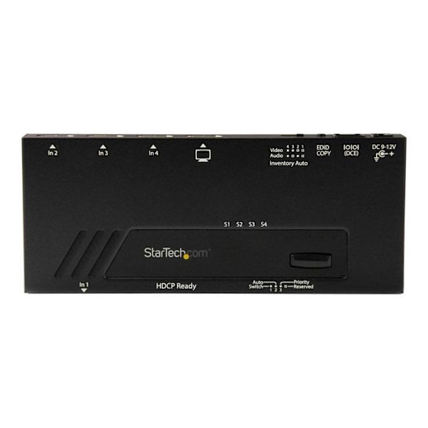 STARTECH HDMI-switch - 4K - 4 portar - snabb växling och automatisk detektering