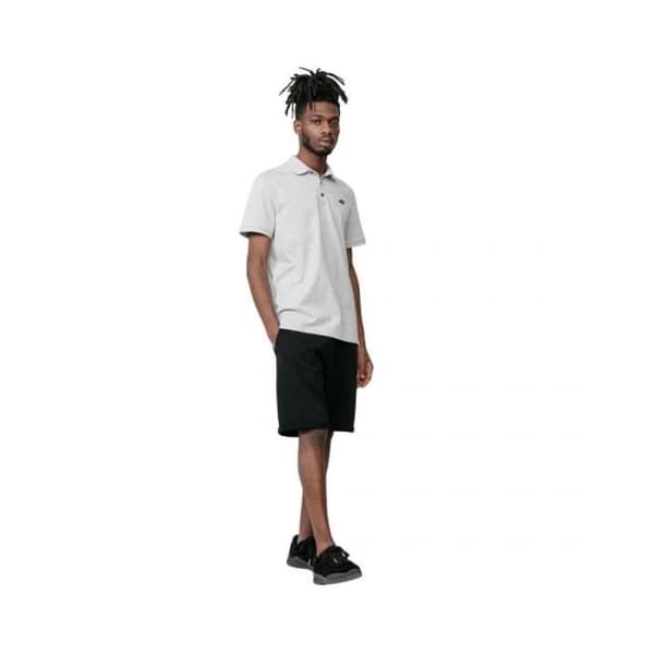 4F TSM355 herr-t-shirt i grå bomull med korta ärmar och rundad krage Grå S