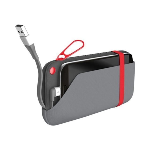 Power Bank Power Pouch U500 Android/Windows Emtec - Externt batteri 6000mAh Svart