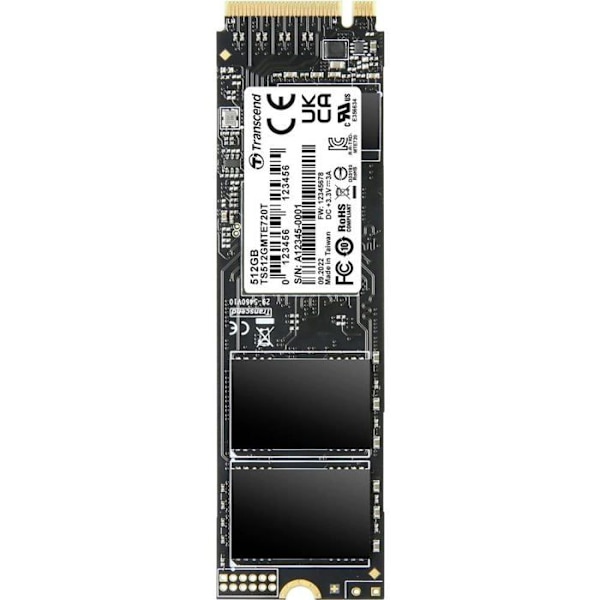 Transcend 512 GB intern SSD PCIe TS512GMTE720T-VS1