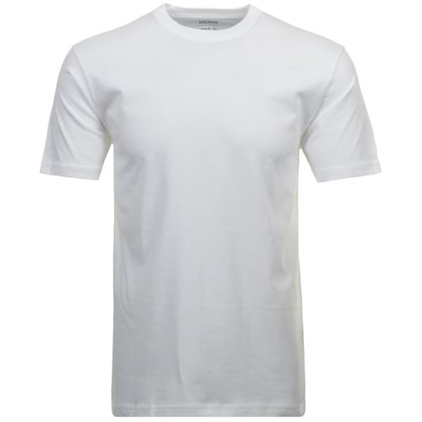 Ragman T-shirt herr - Vit - Kort ärm - Rund hals - Bomull - Vanlig Vit M