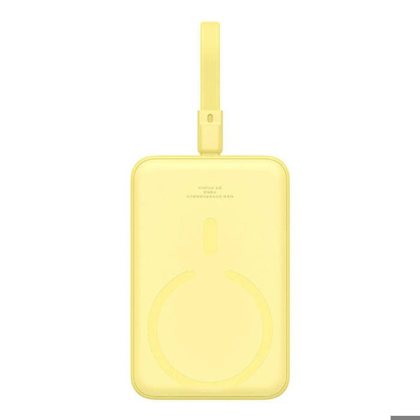 Baseus - Magnetic External Battery Mini (P10022109Y23-00) - MagSafe, USB-C, 10000mAh, 20W - Gul