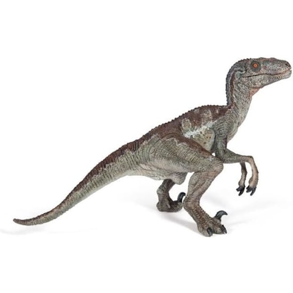 Velociraptor DINOSAURS-figur - PAPO - För barn från 3 år och uppåt kastanj