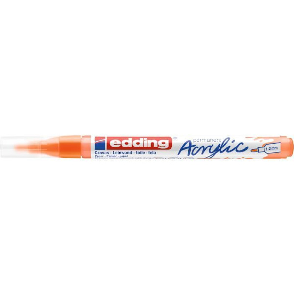 edding 5300 fin akrylmarkör, th. linje 1-2 mm Neon orange