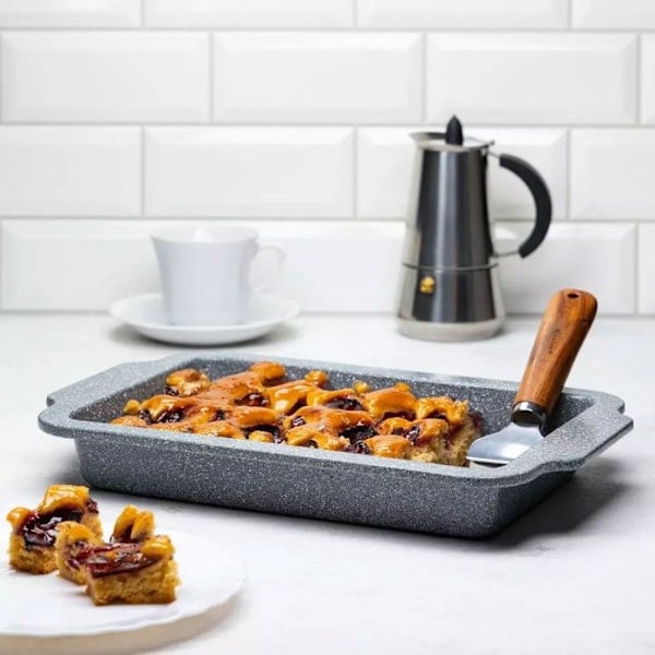 Kakform - KLAUSBERG - KB-7382 - Granit non-stick - 36,5 x 23 x 4,8 cm - Diskmaskin säker Grå