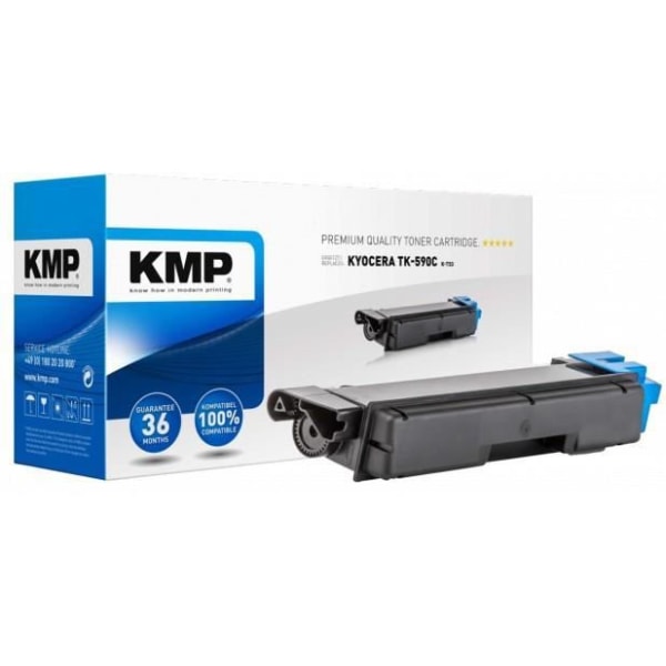 KMP-tonerkassett - Kyocera TK-590 C - Cyan - Kapacitet 5 000 sidor