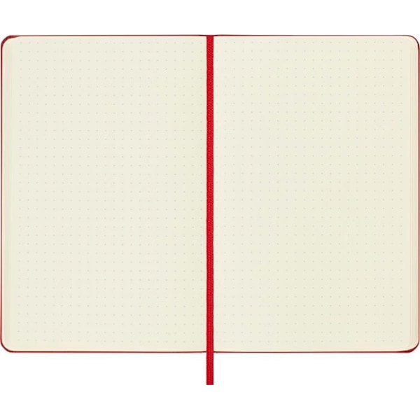 Anteckningsbok - Moleskine-guidebok - 322903 - Classic Notes 11,5x18, rutmönster, skarlet röd