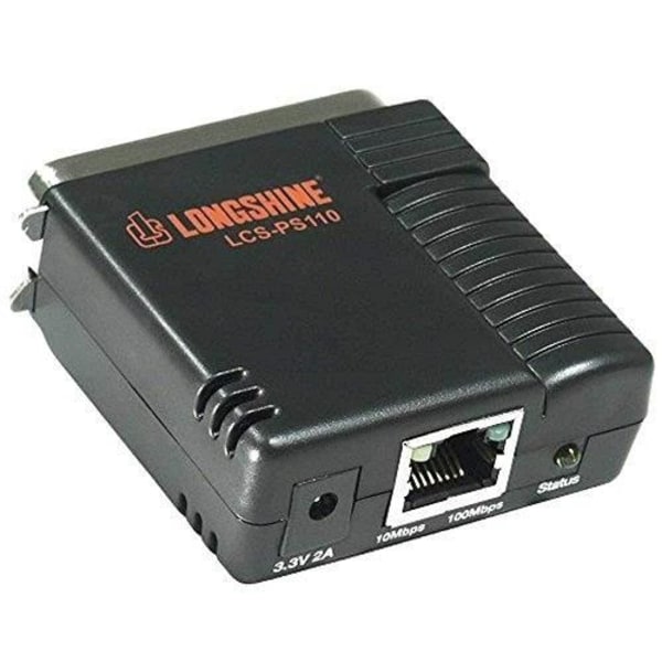 LONGSHINE 100MBPS SERVER 1X PARALLELL PS110 LCS, PS110 LCS