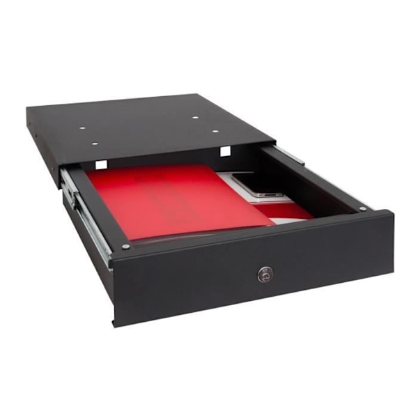 Arregui Box-in 22000-S1 Osynlig lådsäker, att gömma i en sockel, 9,8 x 41 x 45 cm, 12 L Svart