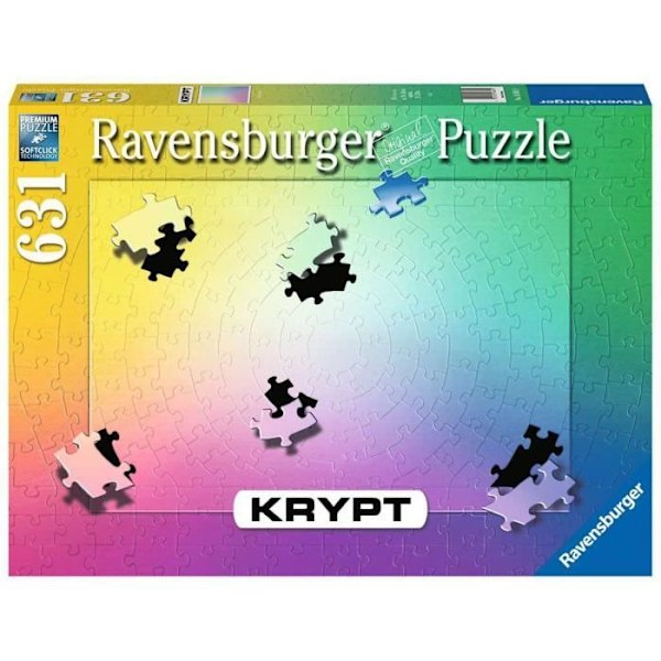 Ravensburger Pussel - Krypt 631 bitar - Unik gradientfärg Unik färggradient