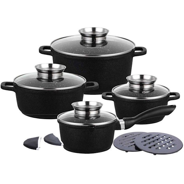 SET 12 DELAR GRANITGRYTOR KLAUSBERG KB-7360