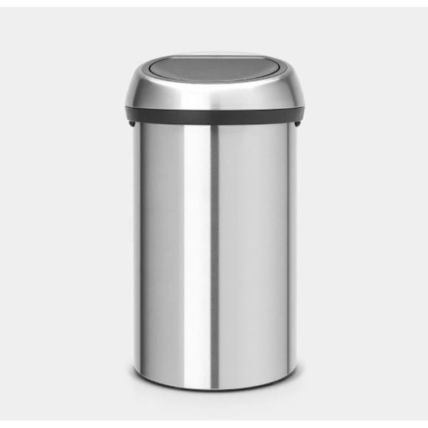 BRABANTIA Touch Bin - 60 L - Fingeravtrycksskydd i matt stål Fingeravtryckssäker i matt stål