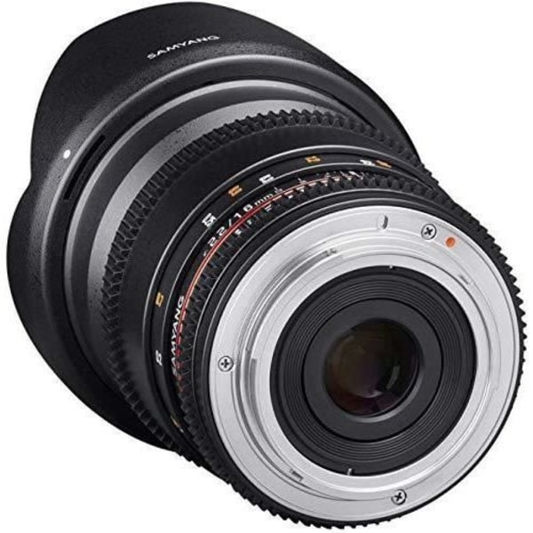 SAMYANG 16mm T2.2 VDSLR ED AS UMC CS II Lins Svart