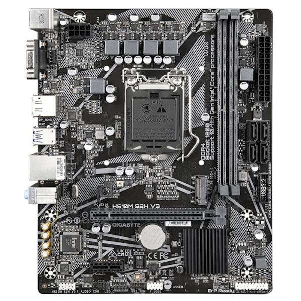 Moderkort - Gigabyte - H510M S2H V3 - Socket LGA1200 - GbE LAN - Serial ATA-600