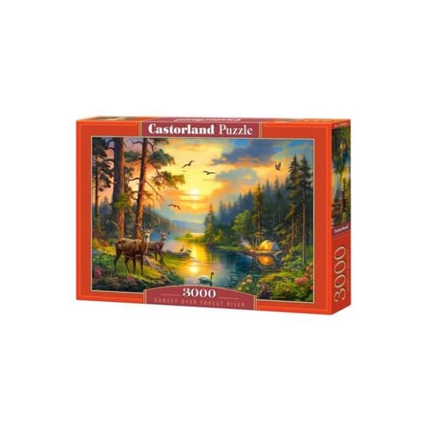 Castorland Solnedgång vid Forest River - 3000 bitar