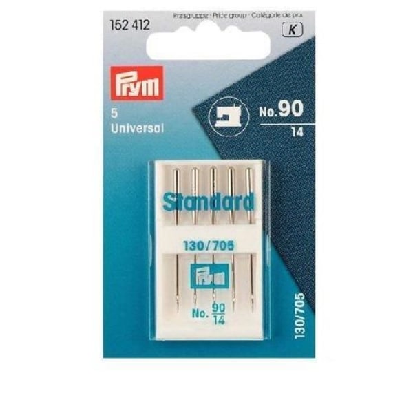 Prym standard symaskinsnålar nr 90, metall, silver, 9,3 x 5,7 x 0,7 cm - PRYM152412