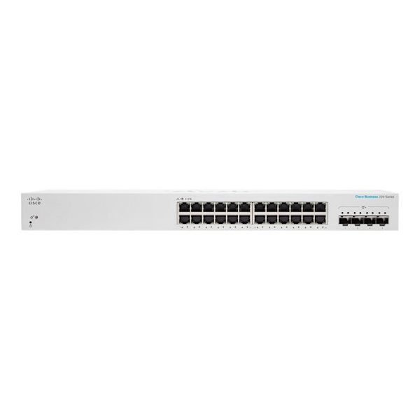 Switch - Cisco - CBS220-24T-4X-EU - 24 portar GE - 4x10G SFP+ - Smart