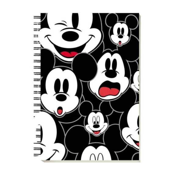 Mickey Mouse Faces Notebook, One Size Svart