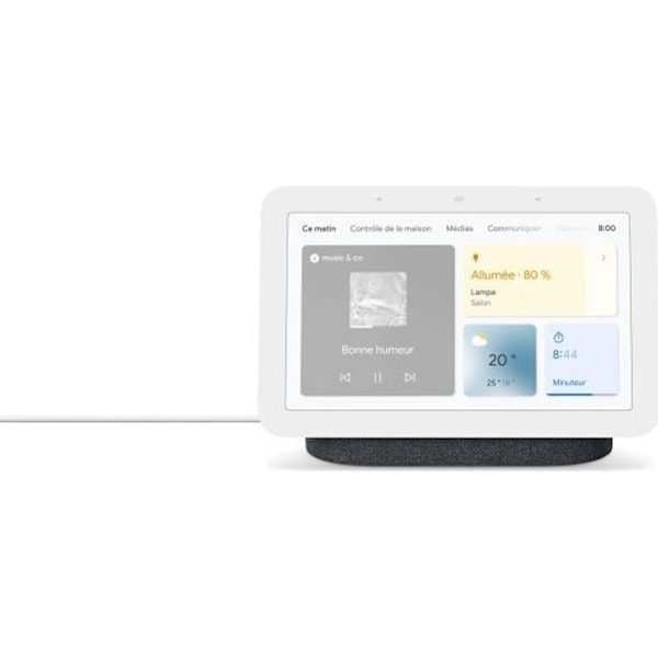 Smart Display - Google Nest Hub 2nd Gen - Antracit - Styr hundratals anslutna enheter