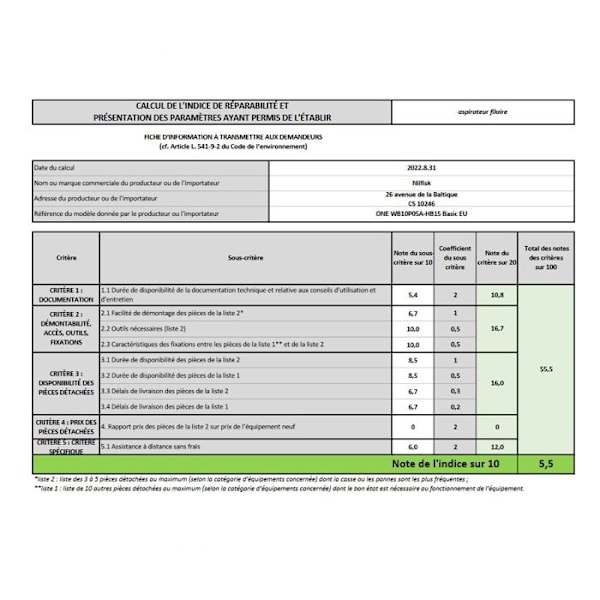 Säckdammsugare - Nilfisk - One WB10P05A-HB15 - Påse - Vit - 2 Liter