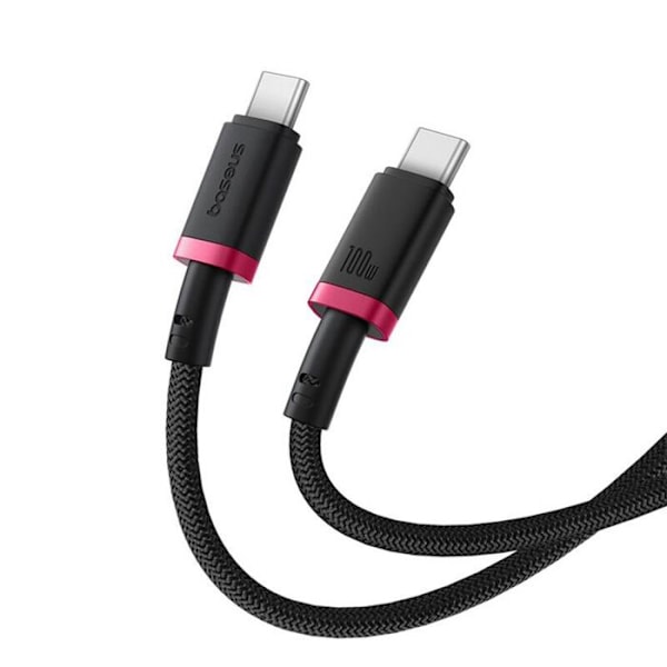 USB-C data kabel USB-C, 100 W, 1 m - Baseus Dura (P1037780803U01-01) - Svart