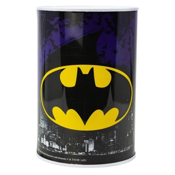 Stor Penningskrin - 44805 - Metallisk Penninglåda för barn | Batman-ikonen
