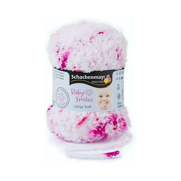 Schachenmayr sedan 1822 - 9807560-00081 - Schachenmayr Baby Smiles Lenja Soft, 25G pink spot col Sticking Yarn