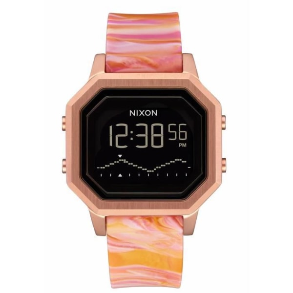 Nixon Siren SS damklocka - roséguld/rosa marmor - TU