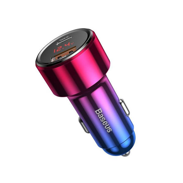 Billaddare, Snabbladdning, 45W, 2in1 - Baseus Magic Series (CCMLC20C-09) - Flerfärgad
