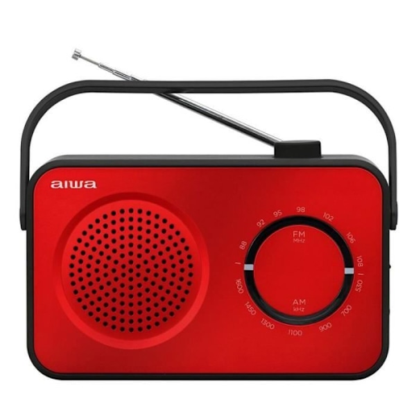 Bärbar radio - Aiwa - R190RD - Röd - AM/FM - 2 års garanti Röd