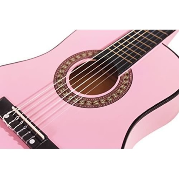 Music Alley MA-51 Klassisk gitarrset storlek 1-2 (rosa) MA-51