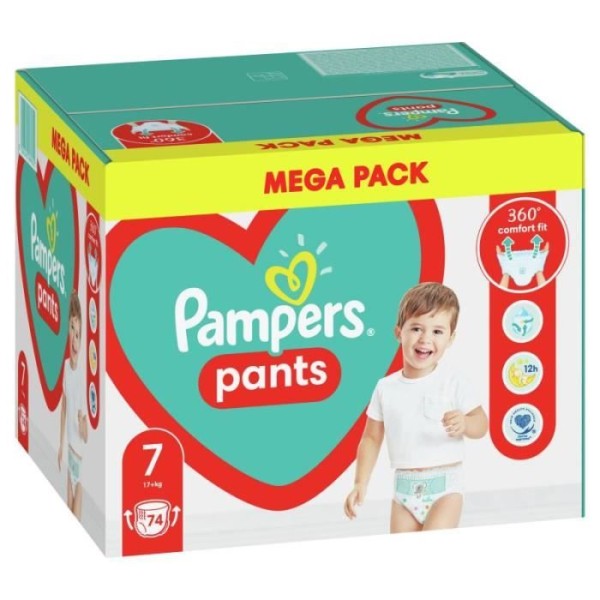 Pampers byxor pojk-tjej 7 74 stycken