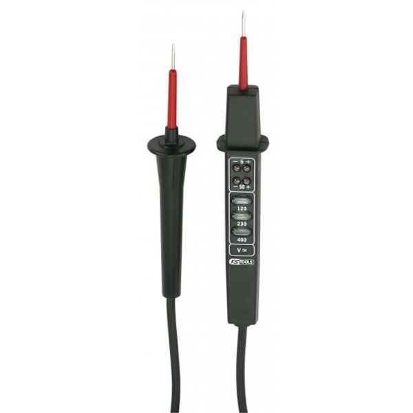 Universell testare - KS TOOLS - 6 till 400 V - IP40 - LED - Likström och växelström Vit