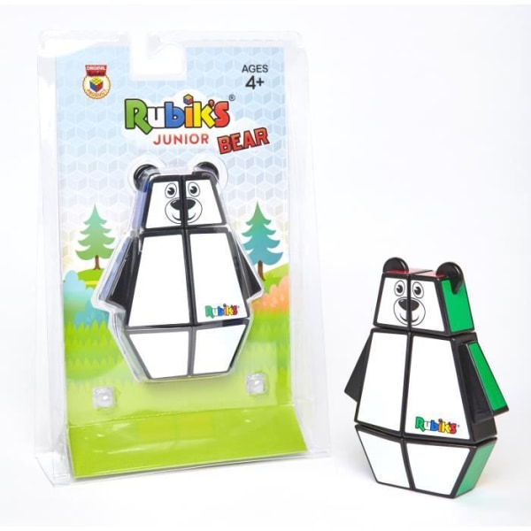 Rubik's Junior Bear - WINGAMES - Leksak för barn från 4 år och uppåt - 3x2x1 pussel i form av en björn
