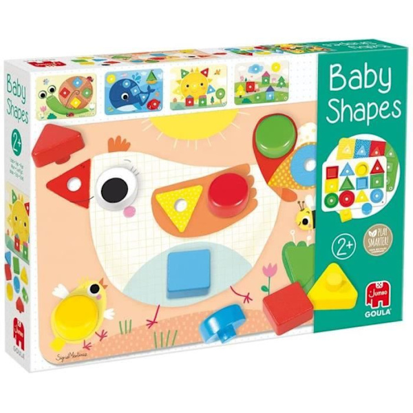 BABY SHAPES GOULA - Lärspel Flerfärgad