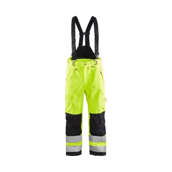 Blaklader High Visibility Hardshell Bib Arbetsbyxor Neongult/svart 48