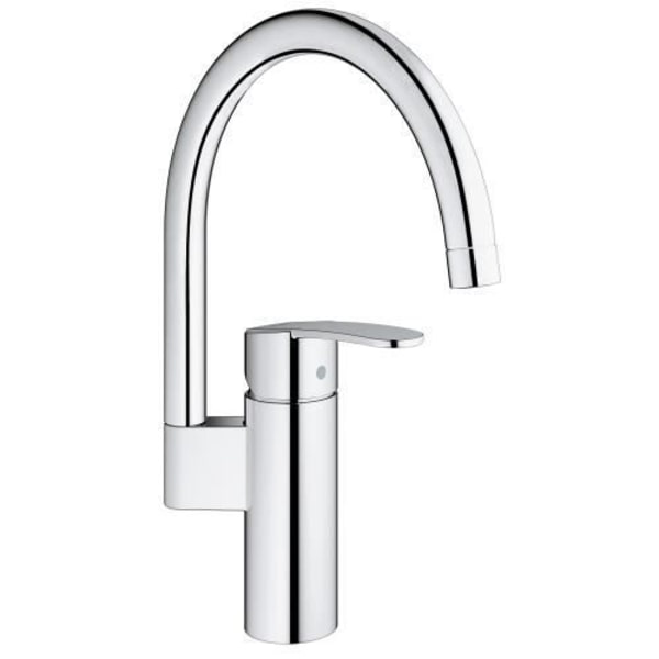 GROHE Eurostyle Cosmopolitan engreppsblandare med hög vridbar pip - Grå/Krom Krom