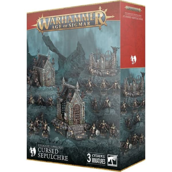 Figur - GAMES WORKSHOP - Förbannad grav - detaljerad - lätt att måla - 1 figur grå/guld