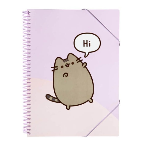 Pusheen - A4 A4 pärm med resår + 30 transparenta pärmar