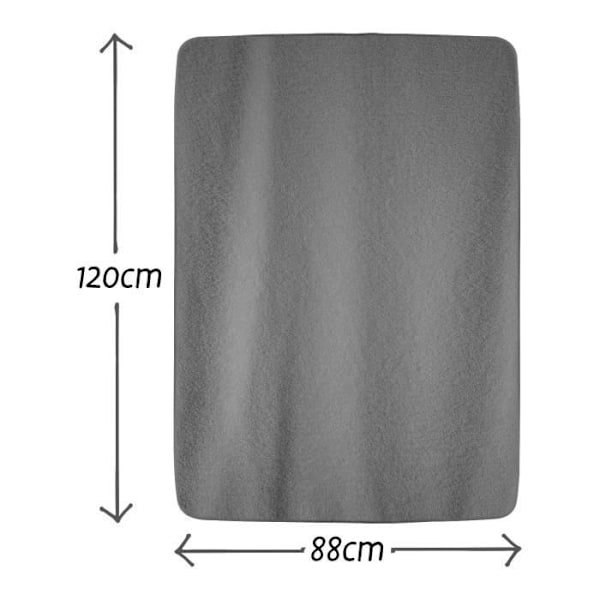 Täcke - Snug Rug - Sherpa fleece - Mjuk och varm - Storlek M 120x88cm - Grå Grå