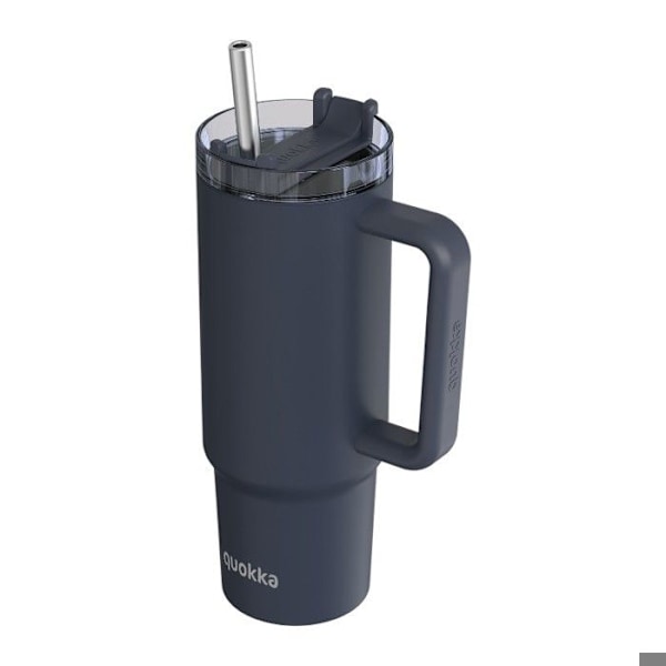 Isolerad rostfri kopp 950 ml med sugrör (grafit) Quokka Stream