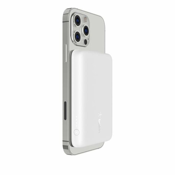 Powerbank - BELKIN - BPD002BTWH - 2500 mAh - Trådlös laddning - Vit Vit